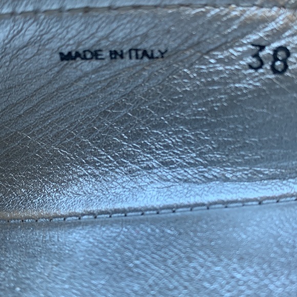 Prada Women's Espadrilles Silver Size 38/7.5 SB11 - Picture 12 of 16